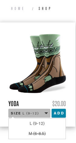 Stance Yoda Socks