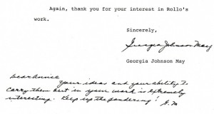 Closing portion of the letter.