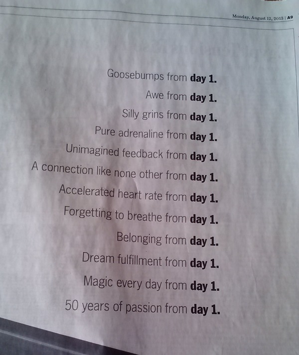 12 "day 1" Reasons.