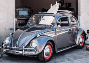 100% Electric Powered Vintage VW Beetle.