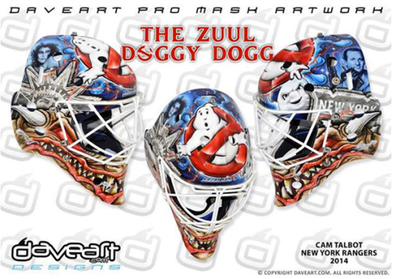 Cam Talbot Ghosbuster mask.